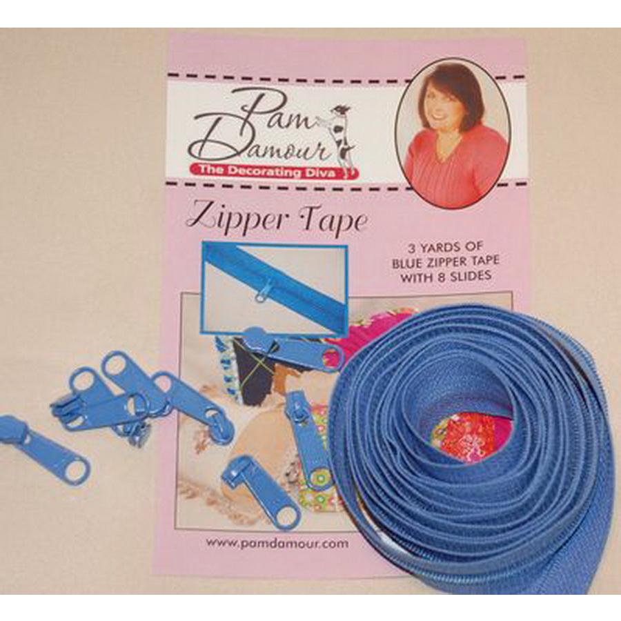 Zipper Tape 3yds Blue - Sewingmachinesplus.com