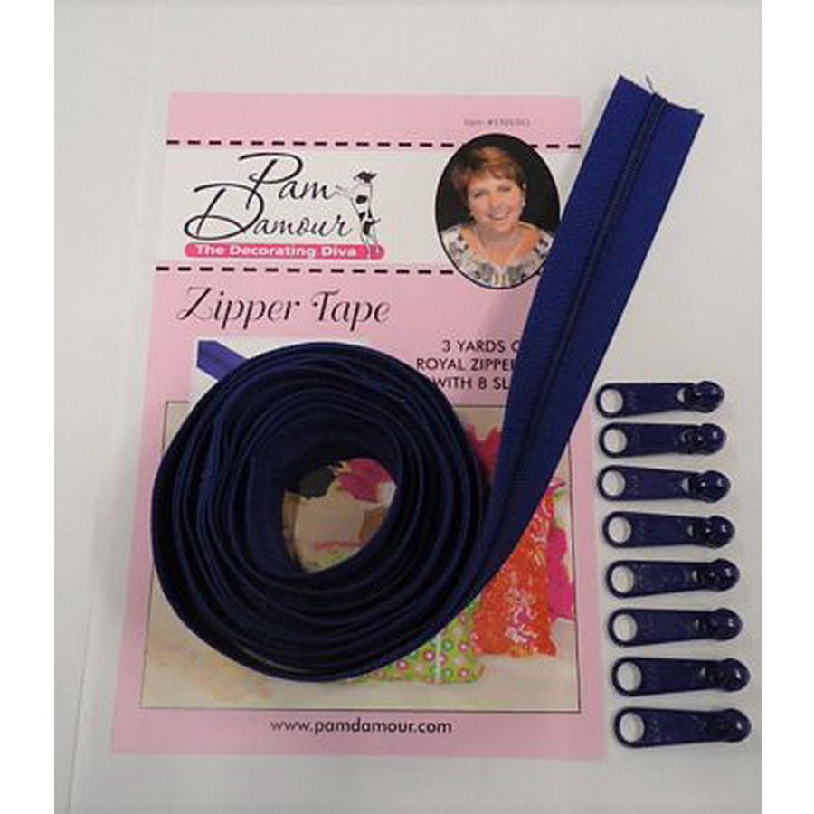 Zipper Tape 3yds Royal Blue - Sewingmachinesplus.com