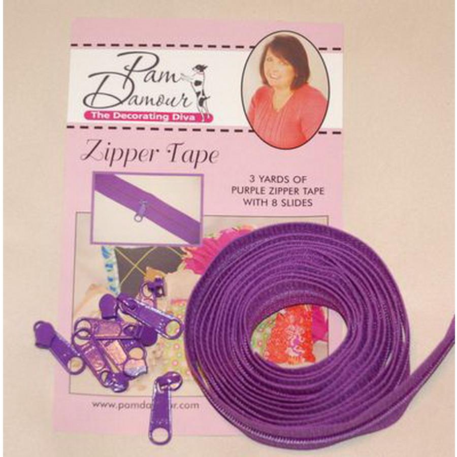 Zipper Tape 3yds Purple - Sewingmachinesplus.com