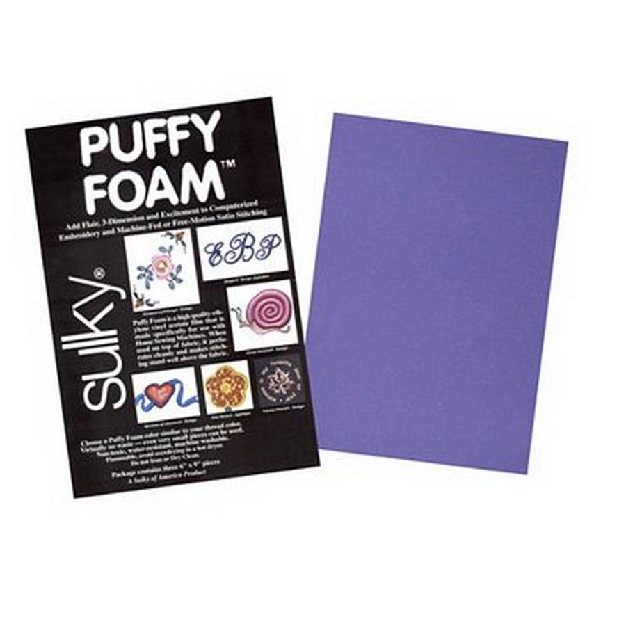 Sulky Puffy Foam 2mm Purple, 3 pack