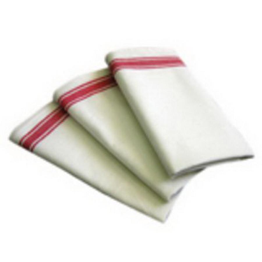 Colonial Patterns Inc. Red Vintage Stripe Towels - Sewingmachinesplus.com