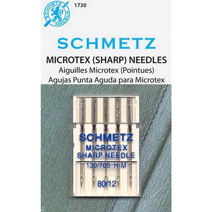 Schmetz Microtex 5 Pack sz12/80 - Sewingmachinesplus.com