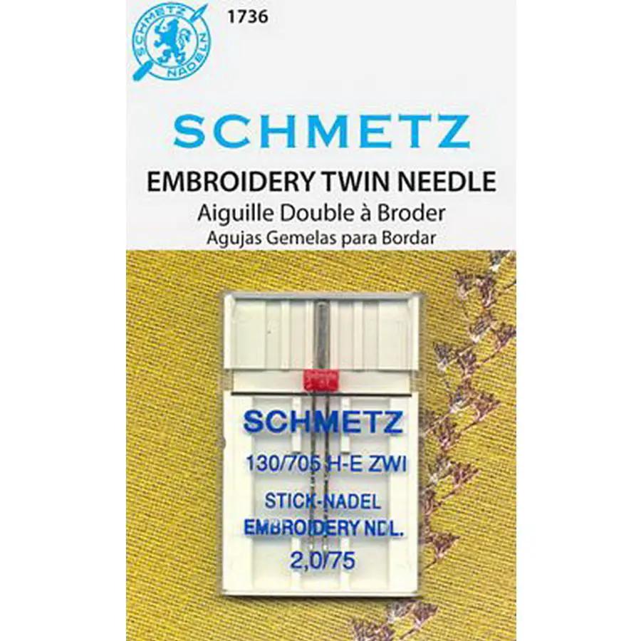Schmetz Double Emb 1Pack s2.0/75 - Sewingmachinesplus.com