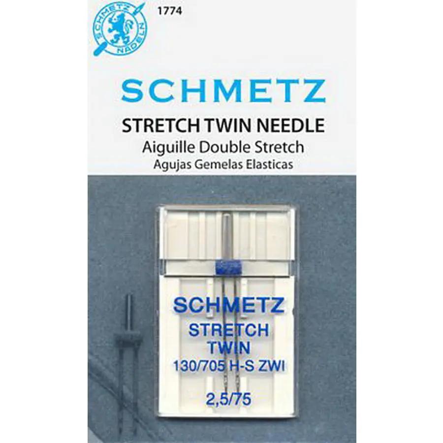Schmetz Stretch Twin 2.5/75 (Box of 10) - Sewingmachinesplus.com