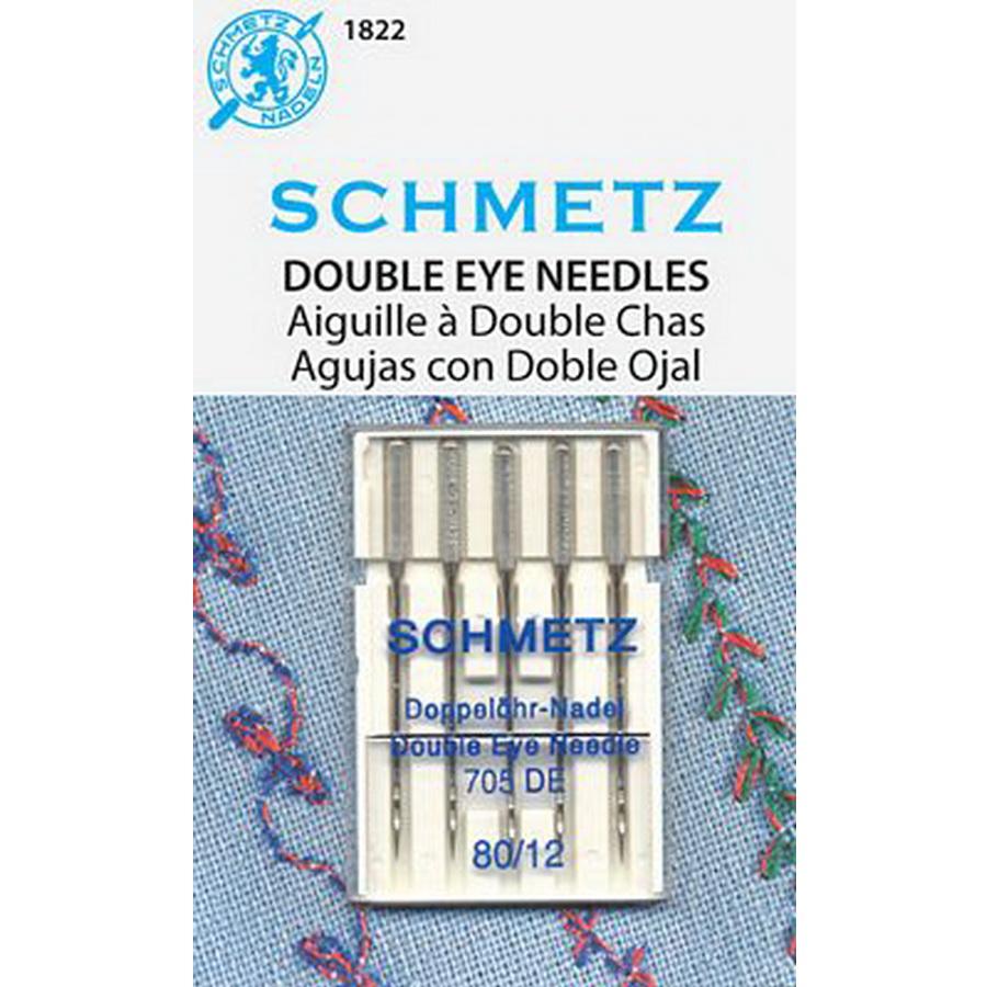 Schmetz Double Eye 5Pack sz12/80 - Sewingmachinesplus.com