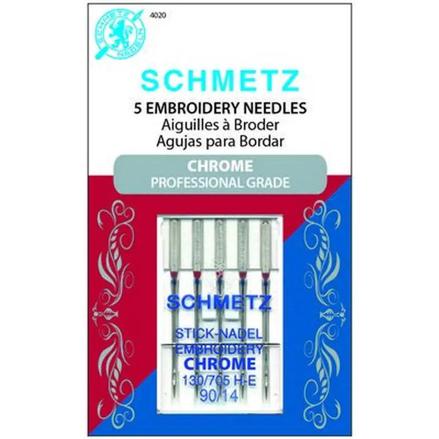 Schmetz Chrome Embroidery90/14 - Sewingmachinesplus.com
