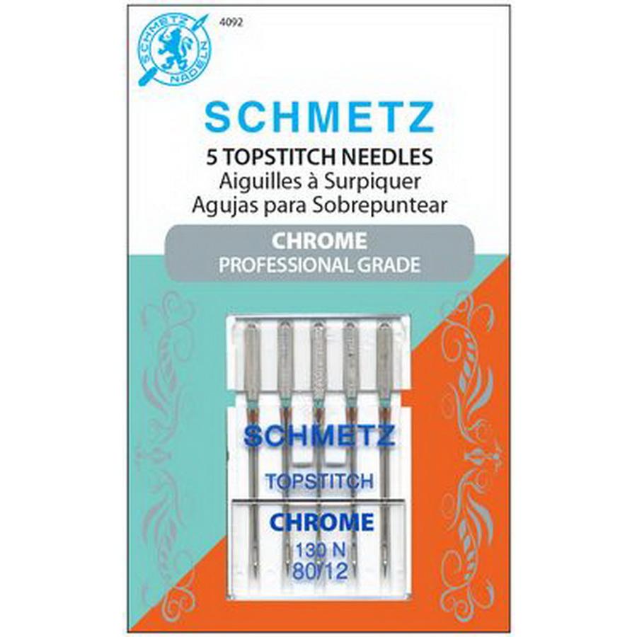 Schmetz Chrome Topstitch 80/12 (Box of 10) - Sewingmachinesplus.com