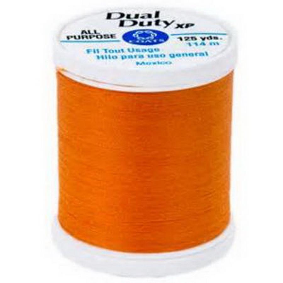 Dual Duty XP 125yds 3/box, Bright Pumpkin - Sewingmachinesplus.com