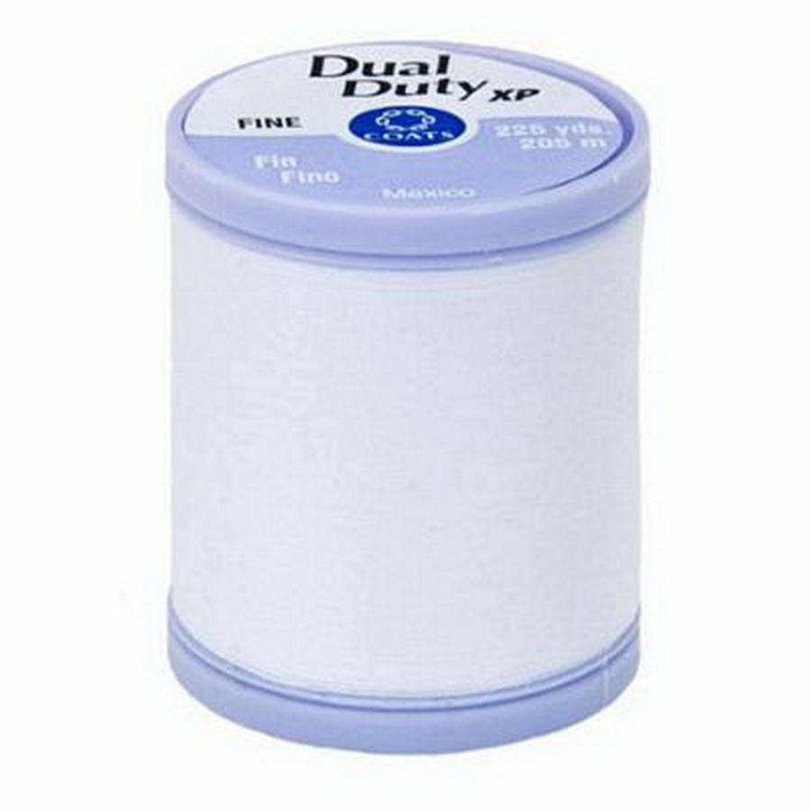 Dual Duty XP Fine 225yds 3/box, White - Sewingmachinesplus.com