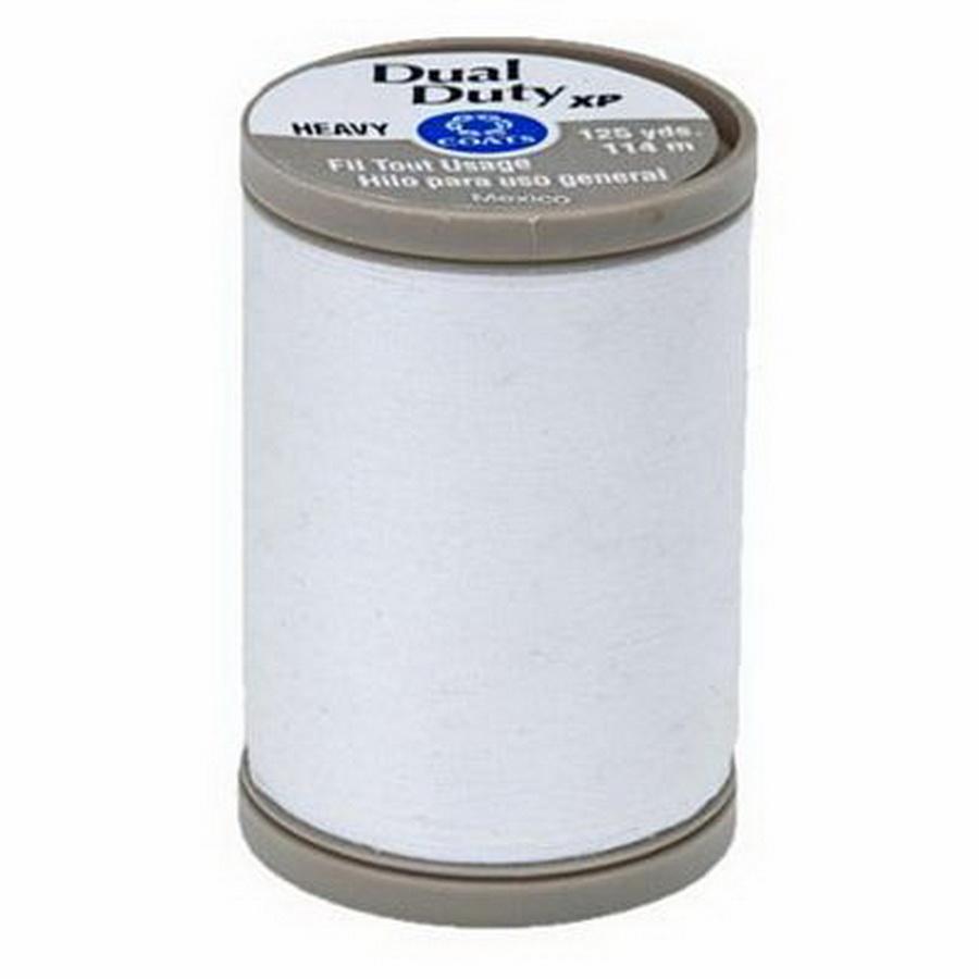 Coats & Clark Dual Duty XP Hvy 125yds White (Box of 3) - Sewingmachinesplus.com