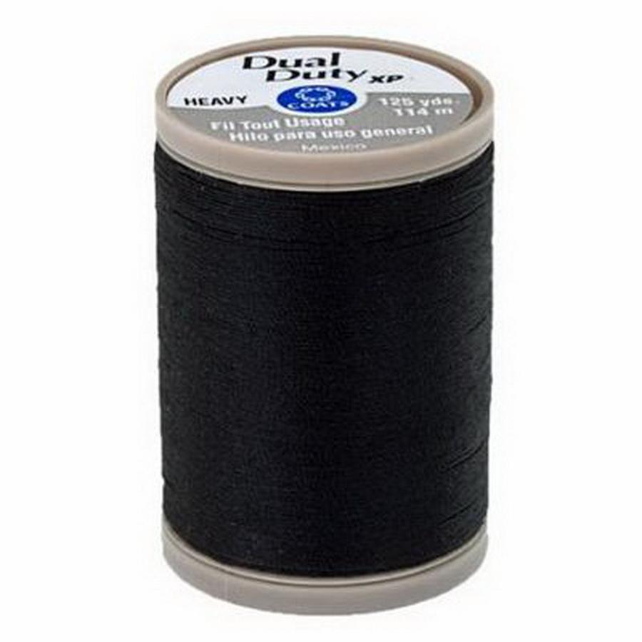 Coats & Clark Dual Duty XP Hvy 125yds Black (Box of 3) - Sewingmachinesplus.com