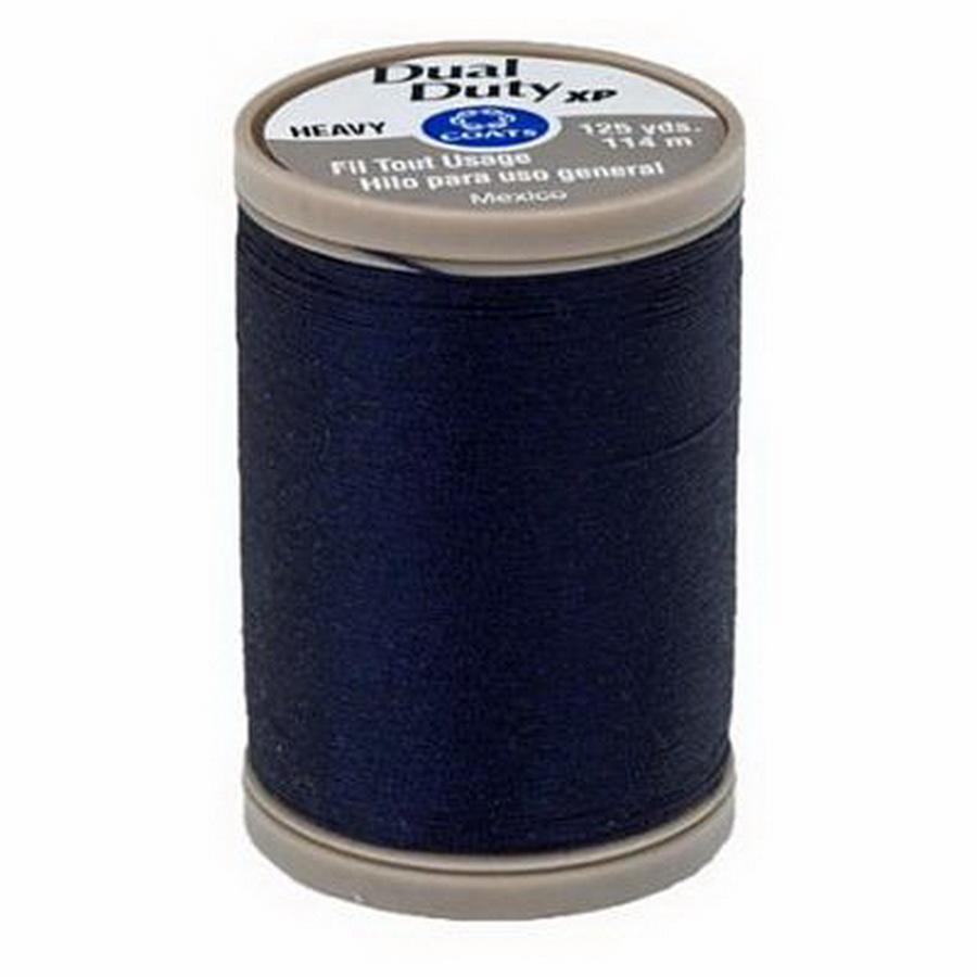 Coats & Clark Dual Duty XP Hvy 125yds Navy (Box of 3) - Sewingmachinesplus.com