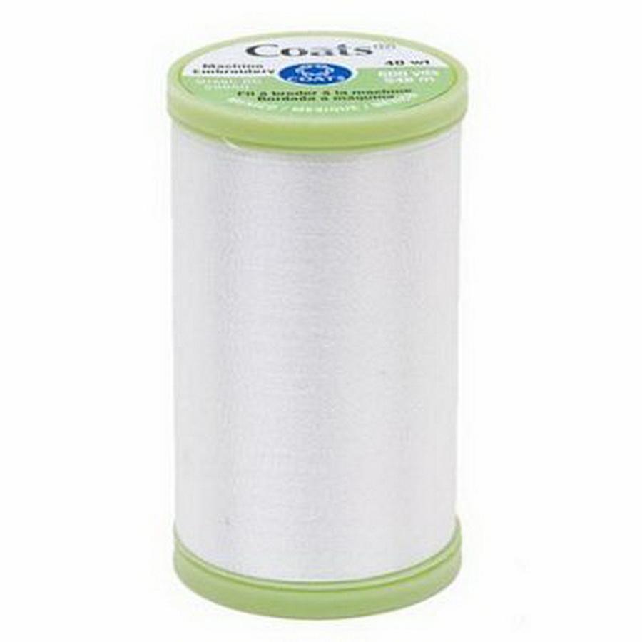 Coats & Clark Coats Machine Embroidery 600yd White (Box of 3) - Sewingmachinesplus.com