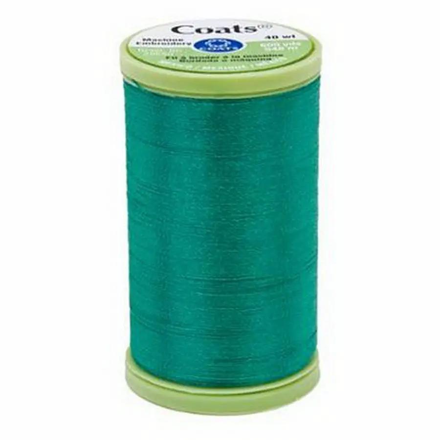 Coats Machine Embroidery 600yd, Dark Jade - Sewingmachinesplus.com
