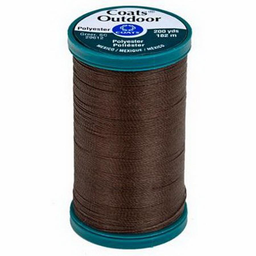Coats Outdoor Living Thread 200yds, Dark Brown - Sewingmachinesplus.com