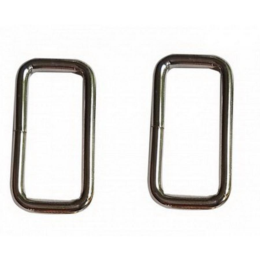 1-1/2in Wide Rectangle Rings Nickel ( 2/pk )