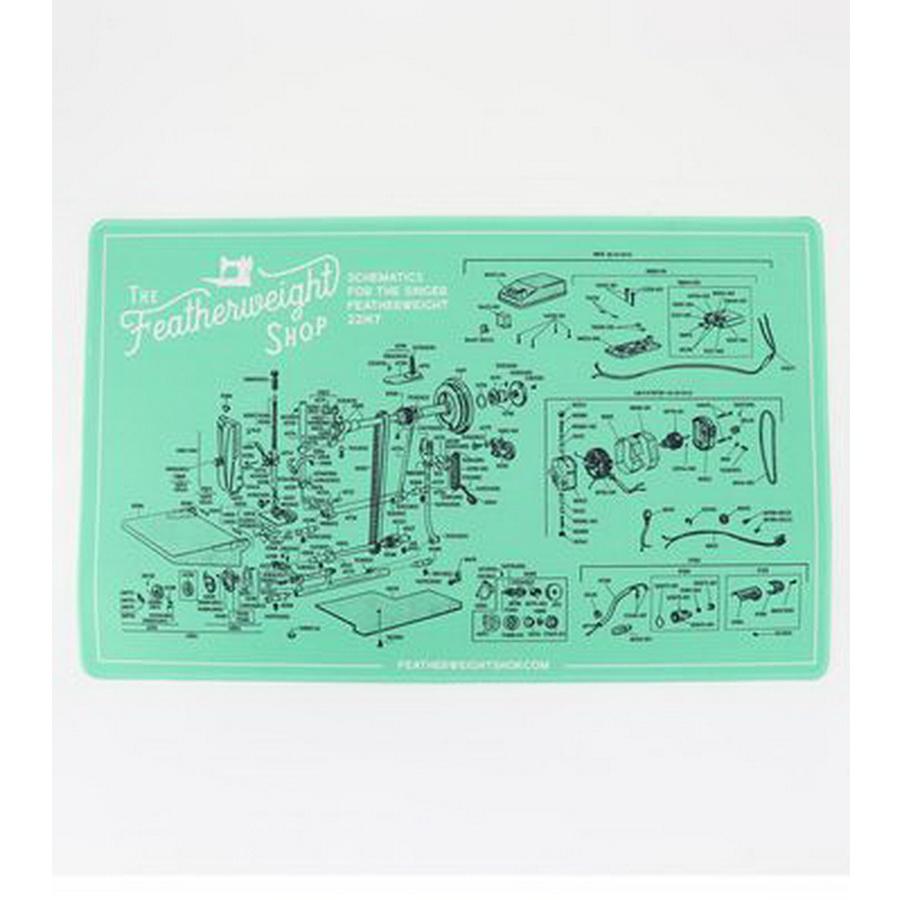 Featherweight Schematic White 221K7 - Servicing Mat - Sewingmachinesplus.com