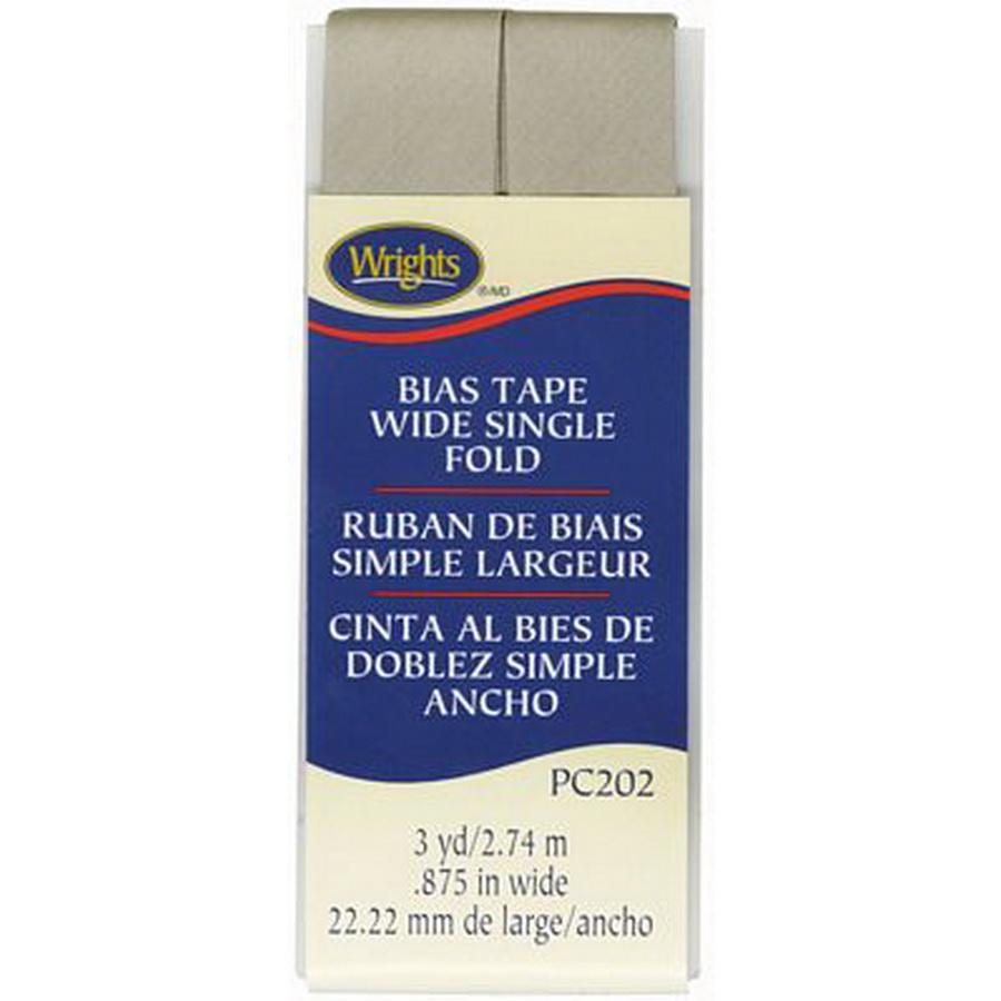 Bias Tape Wide Single Fold Taupe - Sewingmachinesplus.com