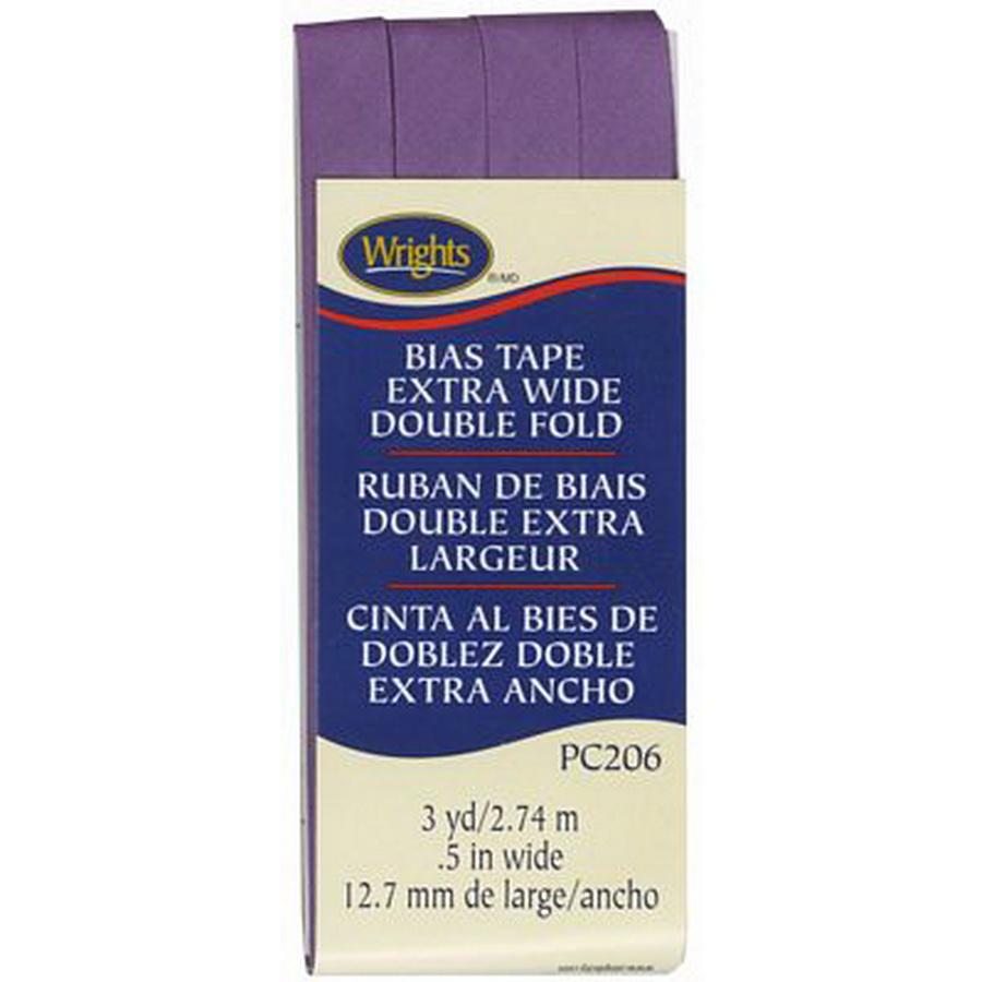 Bias Tape X Wide Double Fold Purple - Sewingmachinesplus.com
