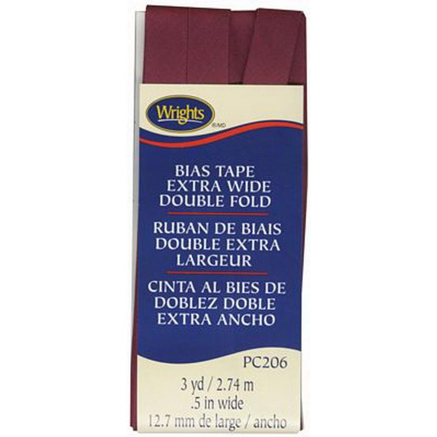 Bias Tape X Wide Double Fold Berry (Box of 3) - Sewingmachinesplus.com