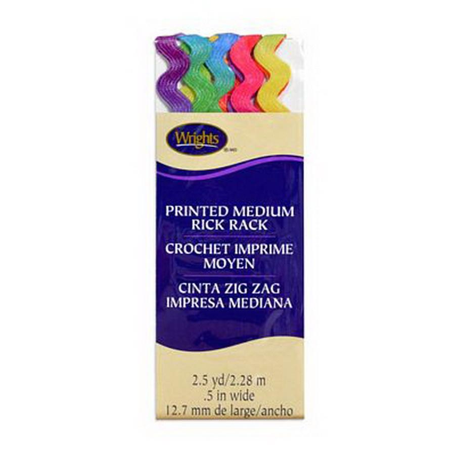 Rick Rack Medium Rainbow (Box of 3) - Sewingmachinesplus.com