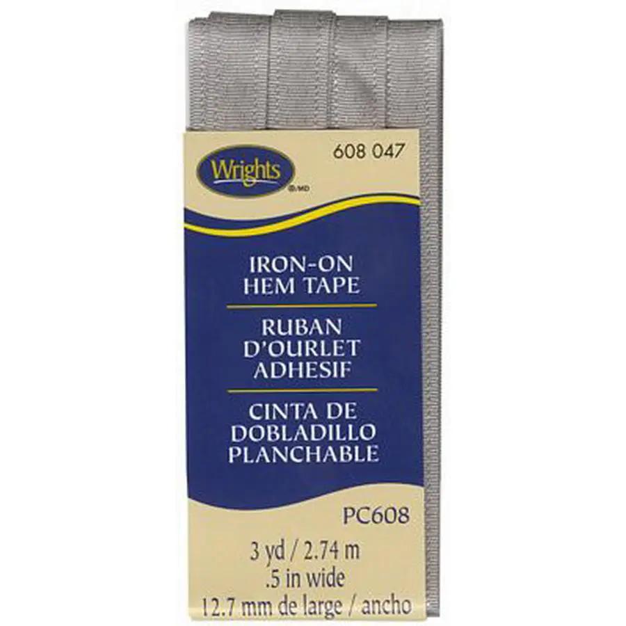 Hem Tape Iron on 1/2inx3yds Dark Gray - Sewingmachinesplus.com