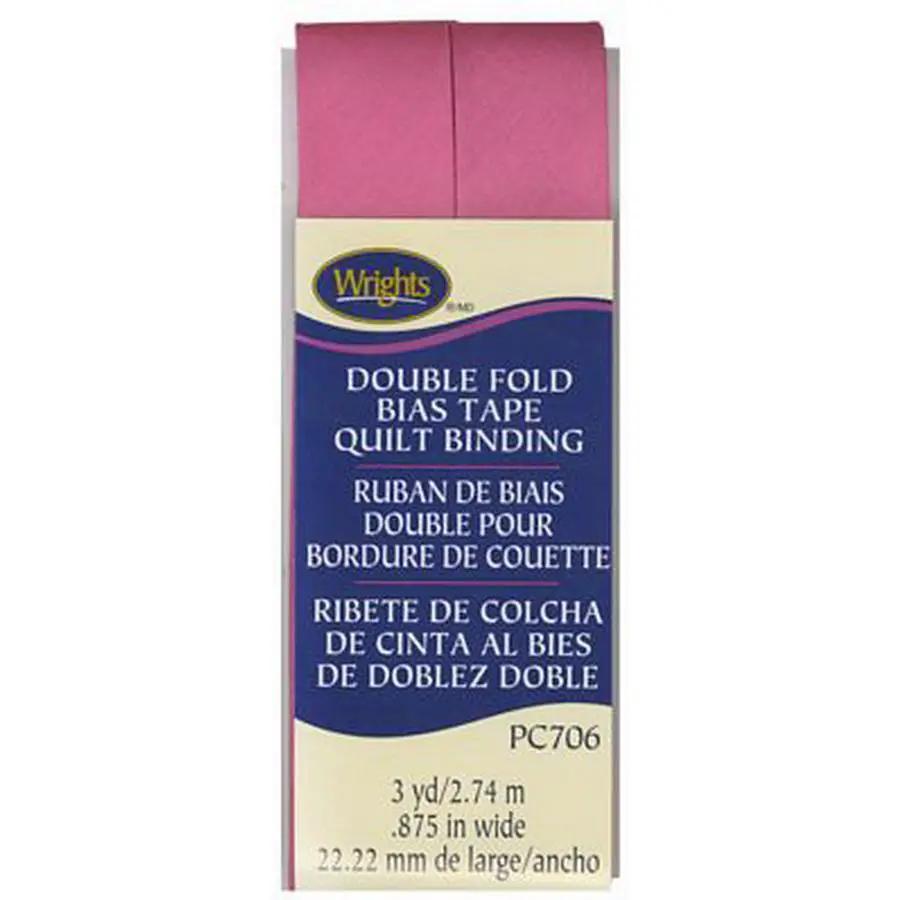 Quilt Binding Double Fold Bright Pink - Sewingmachinesplus.com
