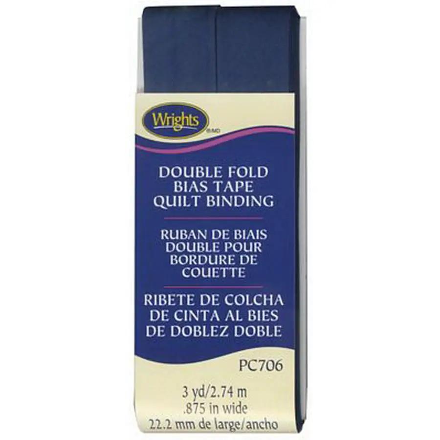 Quilt Binding Double Fold Navy - Sewingmachinesplus.com