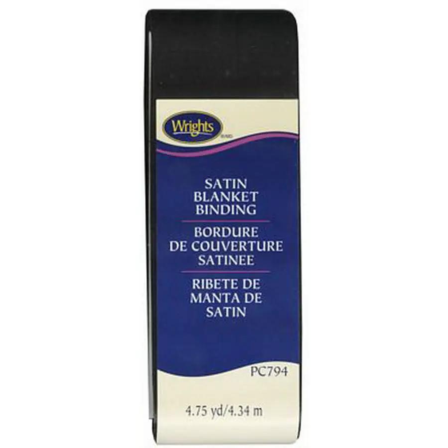 Satin Blanket Binding Black - Sewingmachinesplus.com