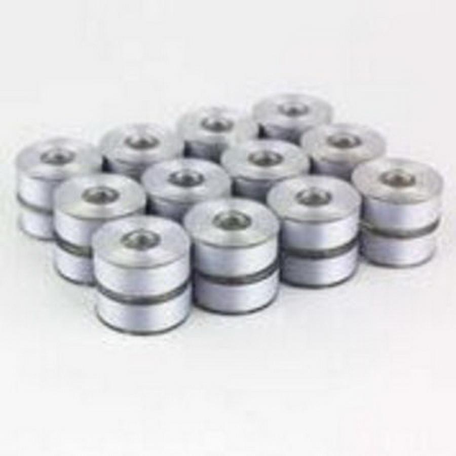 WonderFil DecoBob M Sized Bobbins Dove Grey - Sewingmachinesplus.com