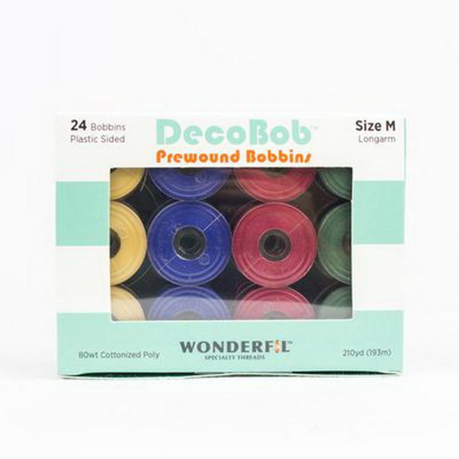 WonderFil DecoBob M Sized Bobbins Astd Christmas - Sewingmachinesplus.com