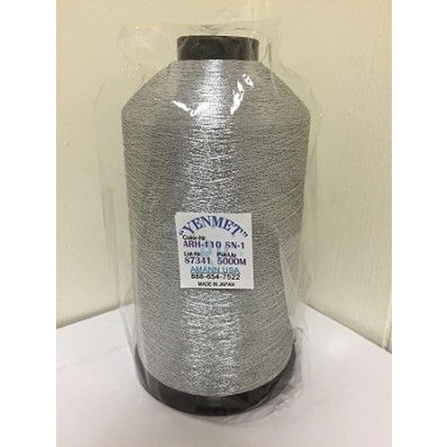 Yenmet Metallic 5000m Aluminum Silver - Sewingmachinesplus.com