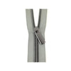 #5 Zippers by the Yard Grey Tape Gunmetal Teeth