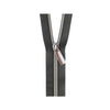 #5 Zippers by the Yard Black Tape Gunmetal Teeth