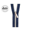 #5 Zippers by the Yard Navy Tape Nickel Teeth