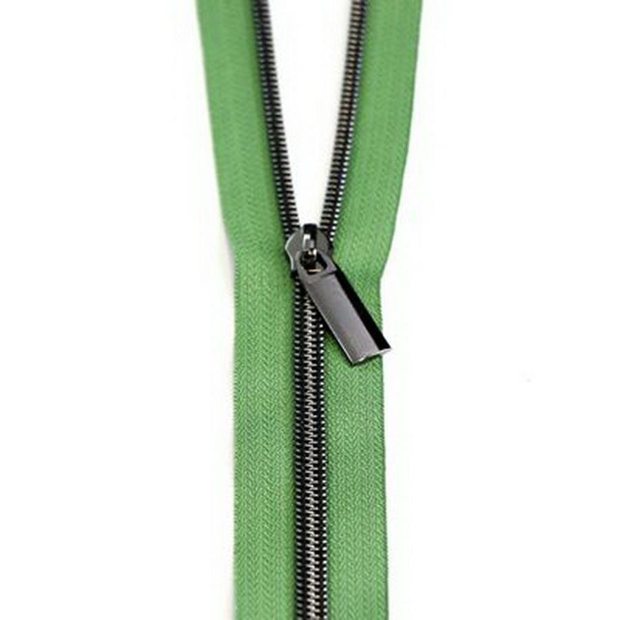 #5 Zippers by the Yard Magnolia Gunmetal