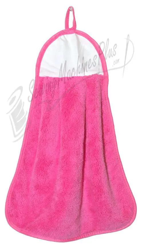 Microfiber Coral Fleece Pink Hand Towel Brewer AG0310PNK