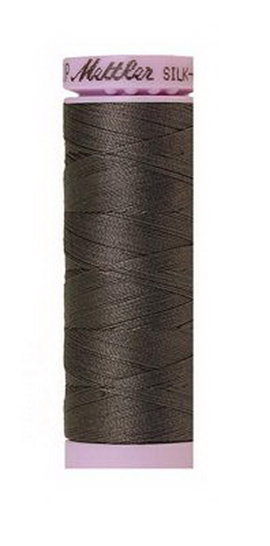 Mettler Silk - Finish 164 Yards, 50 wt. - Color Dark Charcoal - 100% Cotton (9105 - 0416) - Sewingmachinesplus.com