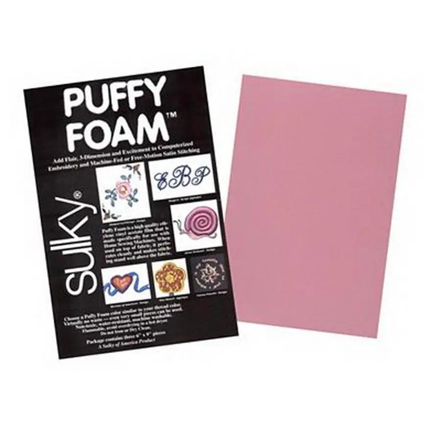 Sulky Puffy Foam Pink 2MM 6in x 9in 3 Pieces (44116) - Sewingmachinesplus.com
