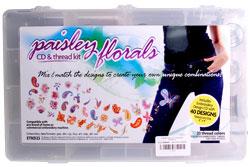 Paisley Florals CD and Thread Kit - 23 Spools & 40 Designs