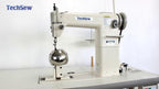 Techsew 810 Industrial Sewing Machine With Wig Attachment, Assembled Table and Motor - Sewingmachinesplus.com