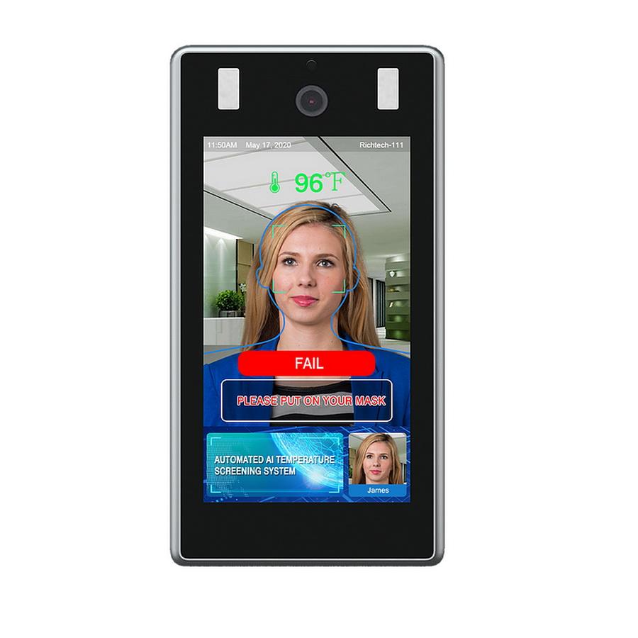 RichTech AATSS V2 Pro Enterprise Version Plug and Play Temperature Screening Kiosk - Sewingmachinesplus.com