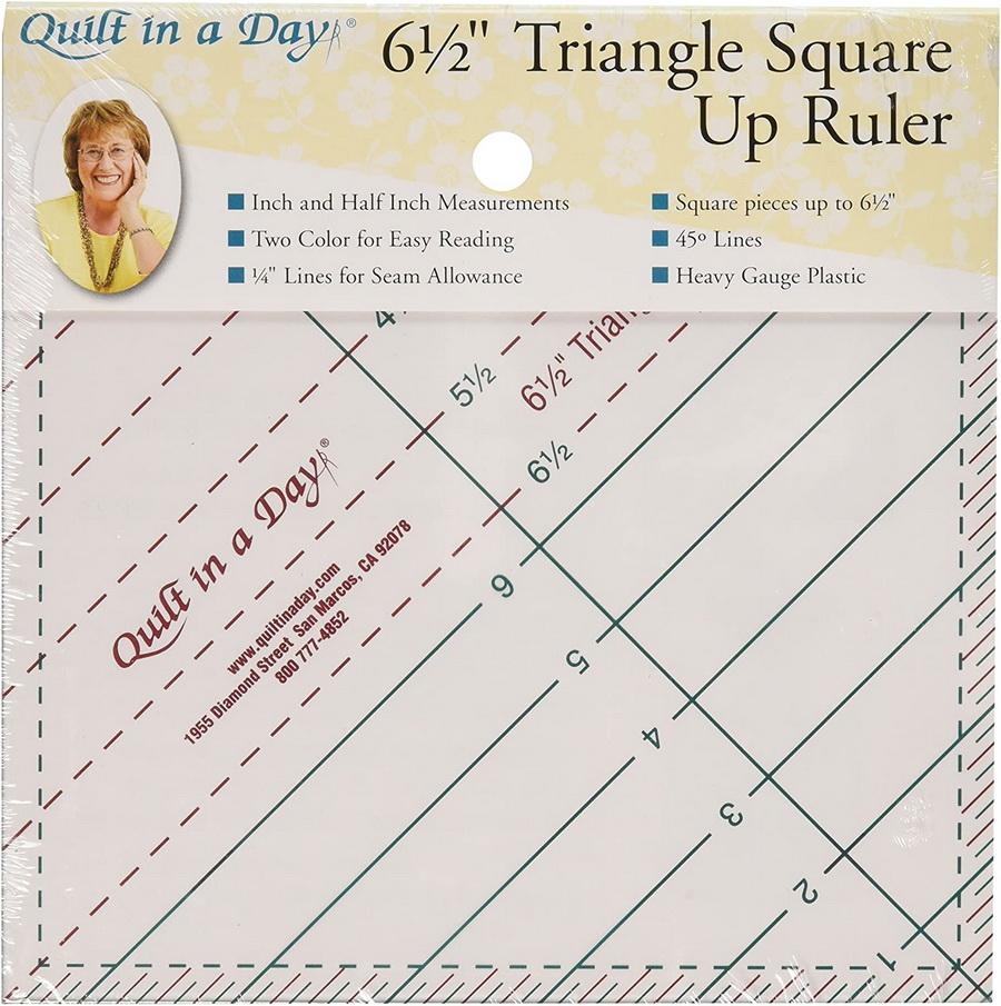 Quilt in a Day Triangle Square Up Ruler 6.5in (7066Z) - Sewingmachinesplus.com