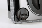 SEBO AIRBELT D4 Premium canister vacuum, silver with black accents.