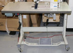 Yamata 1541S - Industrial Single Needle Walking Foot Machine with Safety Clutch Mechanism and Servo Motor (Table Comes Assembled) - Sewingmachinesplus.com