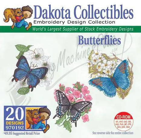 Embroidery design software Dakota Collectibles Butterflies CD-ROM with 20 designs (970192)