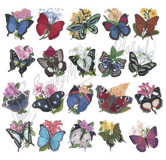Dakota Collectibles Butterflies #2 Embroidery Designs - 970255