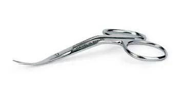 Havels double-curved embroidery scissors with extra-fine tips, 3 1/2 in, Tacony brand.