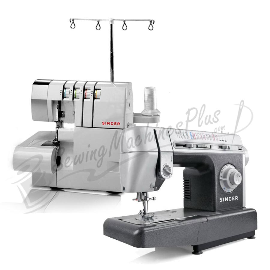 Singer CG-590 Machine & 14CG754 Serger Commercial Grade Combo