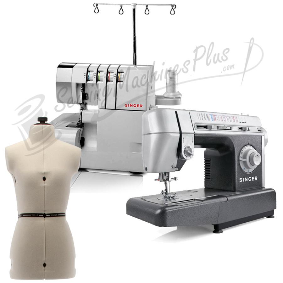 Singer CG-590 & 14CG754 Serger with Dress Form Combo